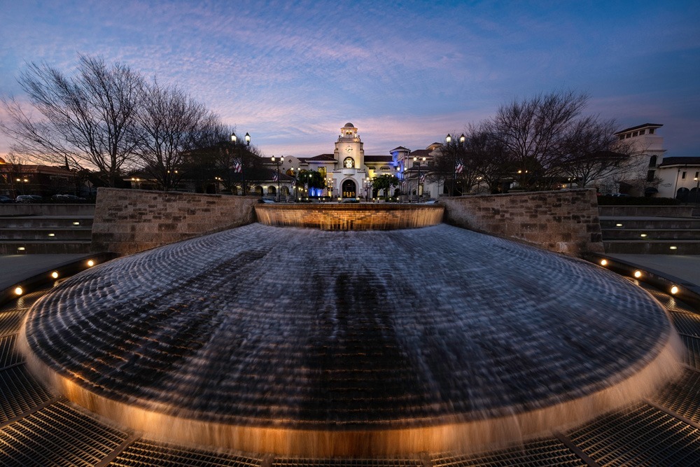 Lake Elsinore waterfront and hills