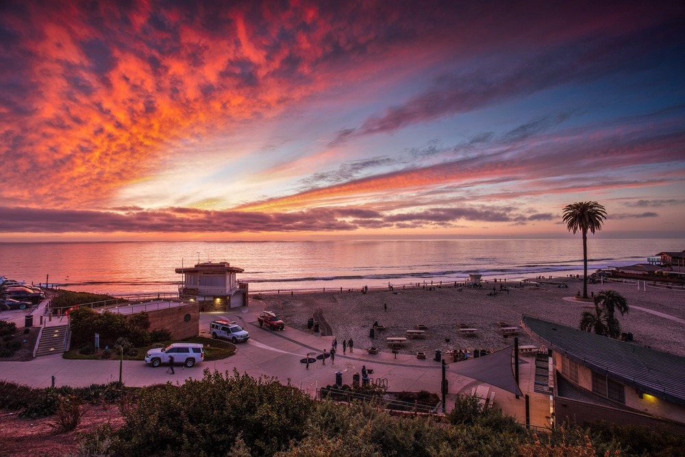 Encinitas coastline and cliffs