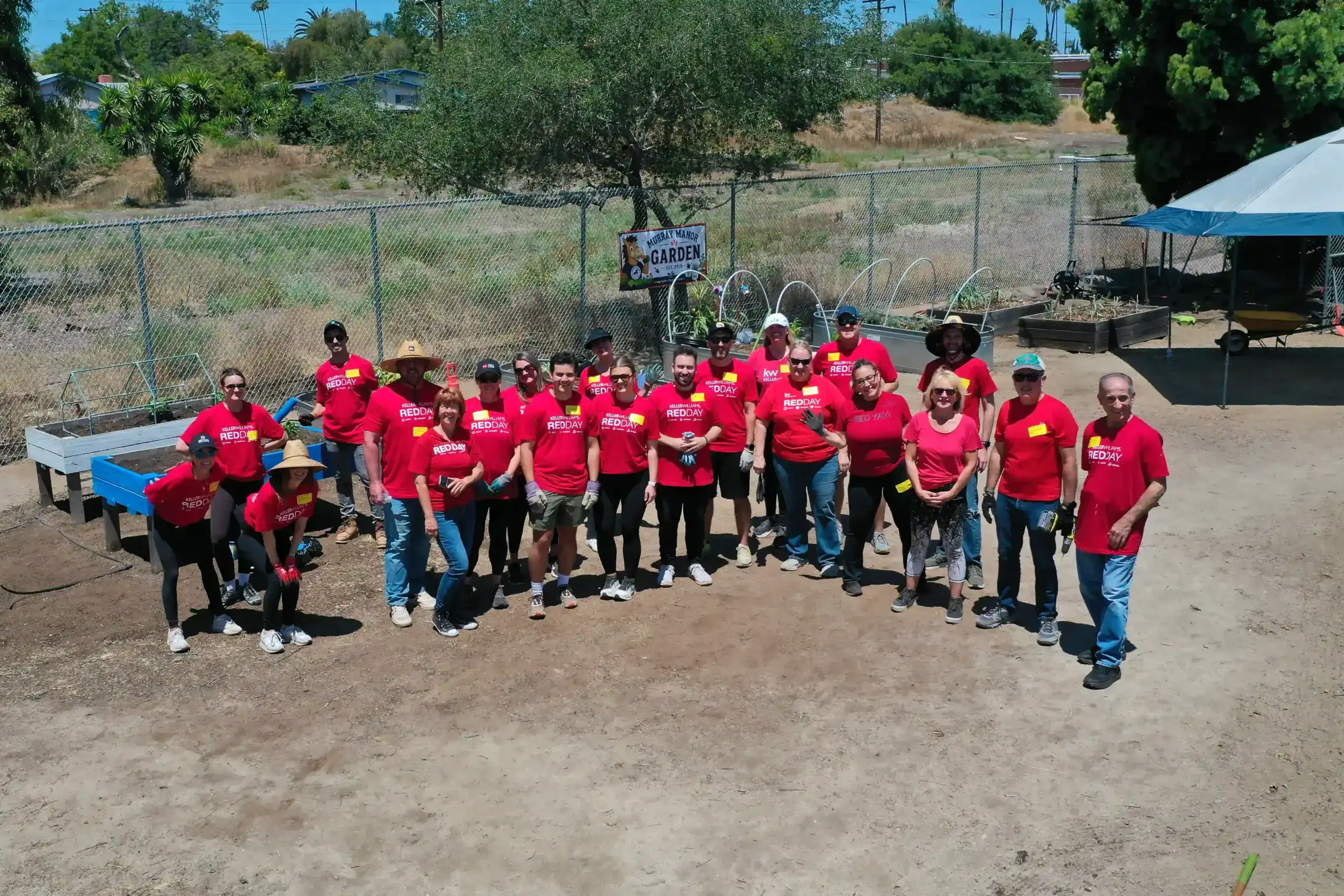San Diego RED Day 2026 garden project for local elementary school